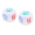 thumbnail image 4 of Dados de Acrílico D6 de Seis Caras de 2 Piezas para El Decisor de Distribución de Tareas Domésticas Familiares CUTICAT Tareas domésticas Decide D6 Dados, 4 of 8