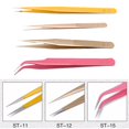 thumbnail image 2 of Anti-Static Tweezers Bend Long Nose Tweezers For Intersperse Beads Jewerly Tool, 2 of 5