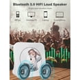 thumbnail image 4 of Reproductor de CD portátil Gracioso 4000 mAh con altavoz Bluetooth, 4 of 7