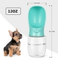 thumbnail image 3 of BPA-Free Dog Water Bottle, Leak Proof Portable Puppy Water Dispenser with Drinking Feeder for Pets Outdoor,Blue, 3 of 3
