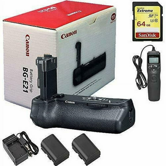 Canon BG-E21 Battery Grip Premium Accessory Kit