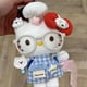thumbnail image 1 of hello Cartoon Red Glasses Apron Keychain Plush Toy Backpack Doll Plush Keychain for Women Style 17, 1 of 1
