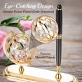 thumbnail image 7 of Highly Polished 24K Gold Plated Executive Desk Set with Pen and Globe Ornament by Matashi, 7 of 7