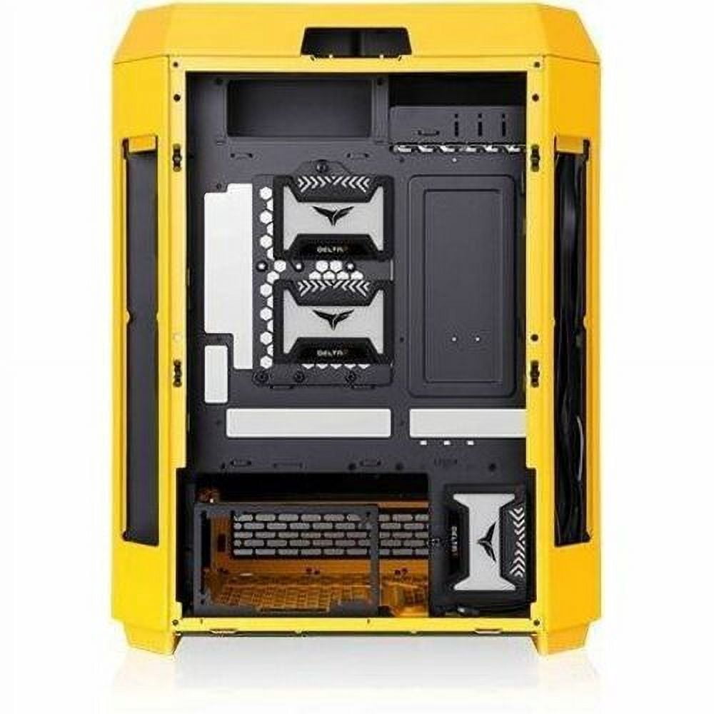 Thermaltake The Tower 600 Bumblebee Mid Tower Chassis - Mid-tower - Bumblebee - Tempered Glass, SPCC - 2 x 140mm Fan(s) Installed - Mini ITX, Micro ATX, ATX Motherboard Supported - 9 x Fan(s) Suppo...