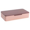 thumbnail image 1 of Bewildely Estuche de maquillaje Caja de almacenamiento Suministros de joyería Espejo Multifuncional de larga duración Gran capacidad Comodidad Almacenamiento y organización del hogar Rosa, 1 of 6
