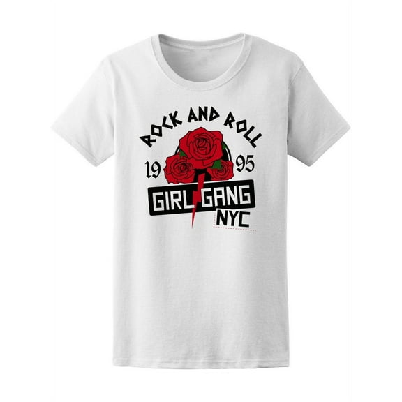 Rock And Roll Girl Gang Nyc T-Shirt Women -Image by Shutterstock, Female Large