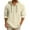 Beige, variant on Men's Hooded T-Shirt in Solid Color, Made from Cotton and Linen, Casual Long-Sleeved Top for Breathable Comfort and Everyday Styles,Beige,L