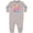 AC-Heather Grey, variant on Inktastic Nana and Pops Love Me Retro Flowered Baby Fleece Romper