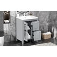 thumbnail image 5 of 24" Solid Wood & MDF Vanity | Moru Glass Aesthetic | Family Bathroom Space, 5 of 6