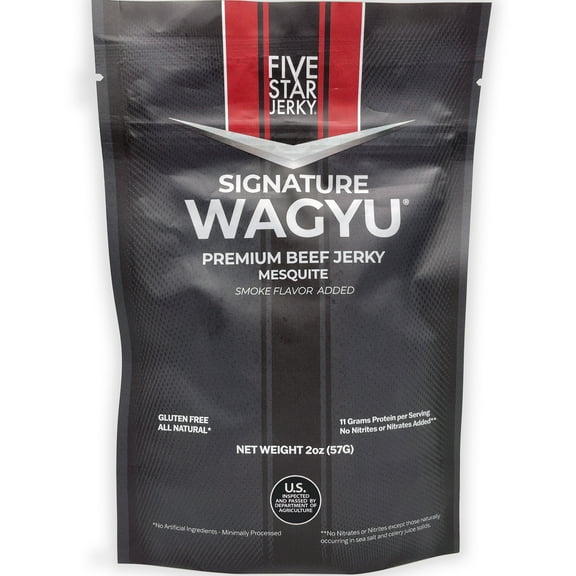 Five Star Signature Wagyu Mesquite Beef Jerky 2oz 4pk