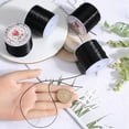 thumbnail image 3 of 240m 4 Rolls 0.8mm Black Stretchy Bracelet String Elastic Bead Cord Crystal Beading Thread Spandex Strings Seed Beaded Cords for Jewelry Making Beading Supplies DIY Bracelets Necklaces Craft DIY, 3 of 5