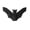 D, variant on QLUEWX Halloween Rattan Bat Wall Hanging, Hand Woven Black Bat Art Ornament, Spooky Gothic Style Decor for Home Party Haunted House Door Wall