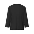 thumbnail image 5 of Hpapadks Summer Cardigan for Women Front Tie Chiffon 3/4 Sleeve Solid Breathable Mesh Beach Sunscreen Small Shawl Top Shrugs for Women, 5 of 5