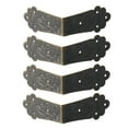 thumbnail image 7 of Home Box Corner Protector Vintage Bronze Tone Guard Edge Cover Book Table Desk Jewelry Box Corner Decor 4pcs, 7 of 7