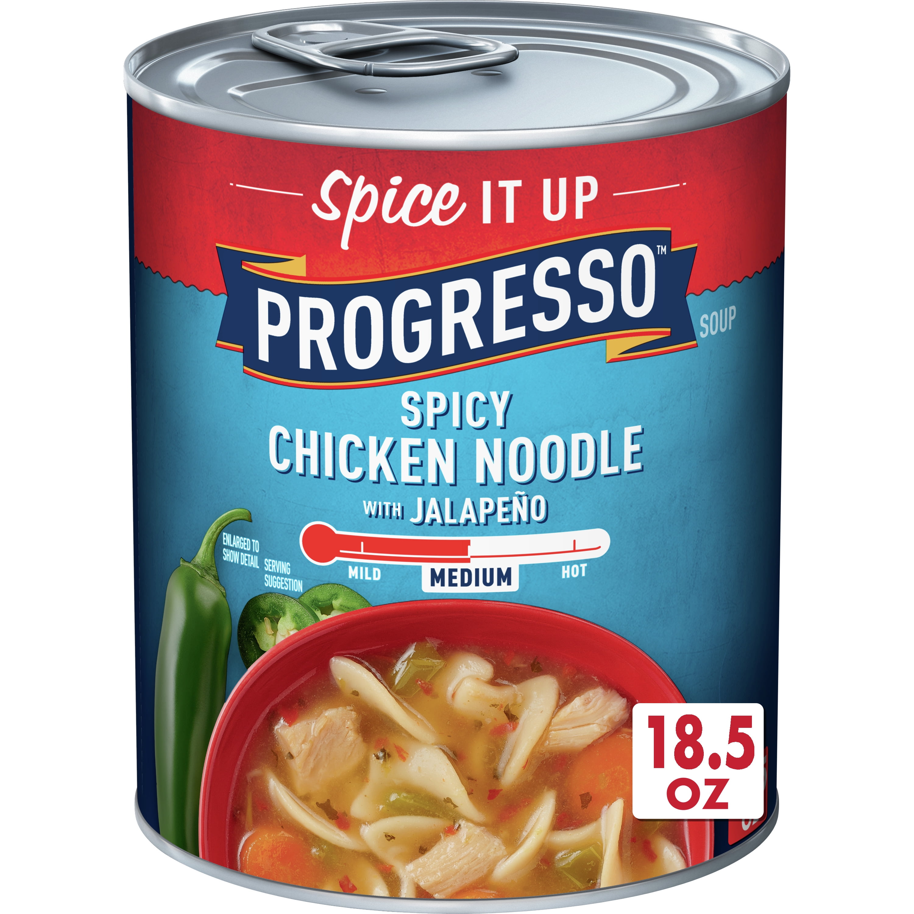 Progresso Spicy Chicken Noodle Soup with Jalapeño, 18.5 oz