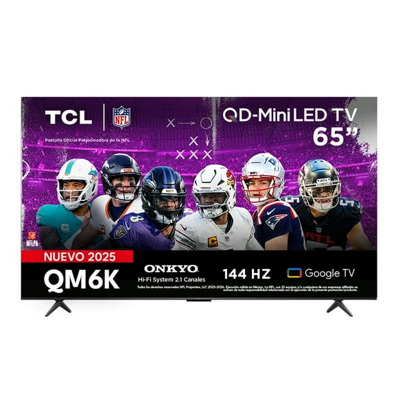 TV TCL 65 pulgadas 4K QLED Smart 65QM6K