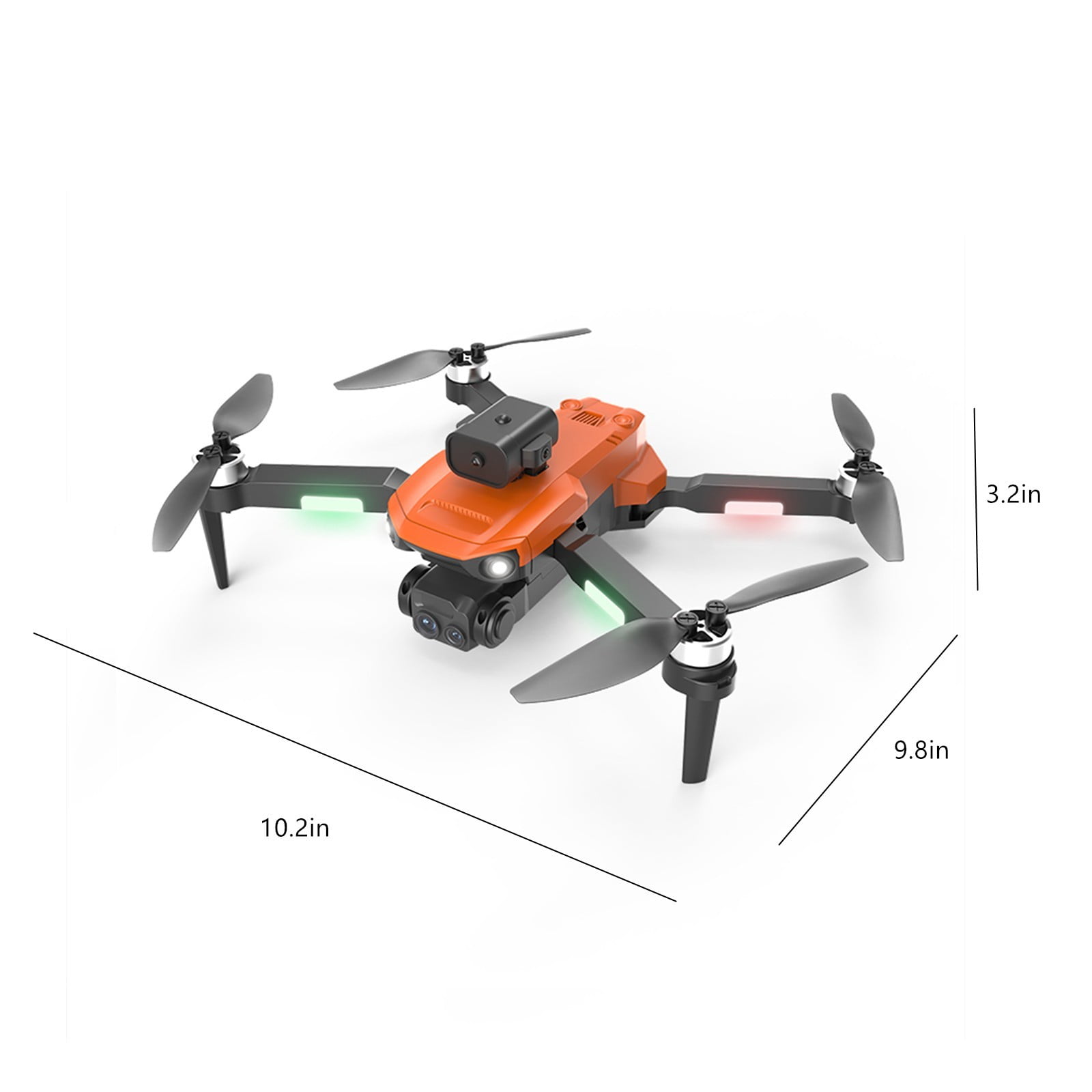 Brushless Motor Drone with 1080p Camera, 360°Intelligent Obstacle Avoidance, Folding Body Remote Control Toys Gifts for Boys And Girls