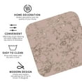 thumbnail image 3 of Zufioo Rose Gold Marble Texture Print Leather Coaster Set, Decorative PVC Coasters 4-pack - Scald and Stain-resistant, Suitable for Home, Cafes, Restaurants-Square, 3 of 6