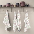 thumbnail image 5 of GZHJMY Bunny Rabbit Flower Kitchen Towels 18x28inch Ultra Soft Absorbent Quick Drying Kitchen Dish Towels Washable Cleaning Cloths Hand Towels Tea and Bar Towels, 1 Pack, 5 of 7