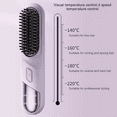 thumbnail image 3 of Plancha de Pelo Inalámbrica, Minisecador de Peine Caliente y Cepillo Alisador, Aparatos Portátiles para Peinar el Cabello, 3 of 5