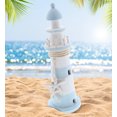 thumbnail image 6 of CoTa Global Blue Lagoon Lighthouse Decor - Handmade and Crafted Wooden Lighthouse Decoration with White Starfish, Decorative Tabletop Centerpiece Decor - 12 Inches, 6 of 8