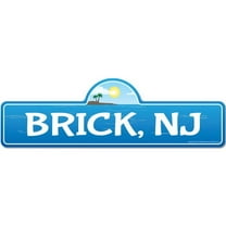 Brick, NJ New Jersey Beach Street Sign