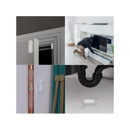 Arlo - Home Security System with Wired Keypad Sensor Hub and (2) 8-in-1 Sensors - White