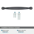 thumbnail image 4 of Amerock Inspirations 5-1/16 inch (128mm) Center-to-Center Oil-Rubbed Bronze Cabinet Pull, 10 Pack, 4 of 4