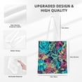 thumbnail image 4 of YFYANG Reusable Cotton Canvas Tote Shopping Bag, Tropical Plant Washable Portable Grocery Bag for Daily Travel, 4 of 8