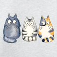 thumbnail image 3 of CafePress - Three 3 Cats Long Sleeve T Shirt - Unisex Cotton Long Sleeve T-Shirt, 3 of 4