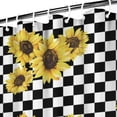 thumbnail image 3 of Waterproof Cute Sunflower Colorful Shower Curtain 72x72 Inch Boho Style Polyester Unique Shower Curtain for Bathroom Hotel Home Decor with 12 Plastic Hooks, 3 of 5