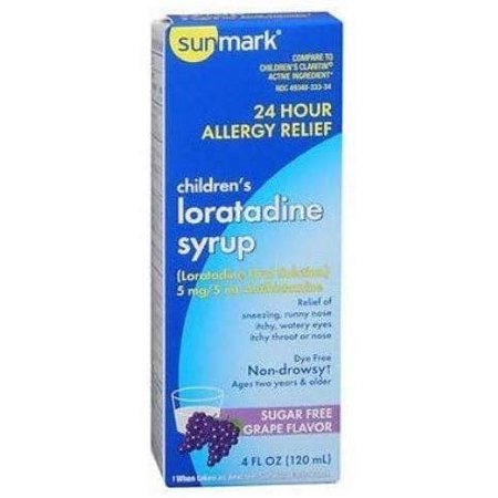 Sunmark Children's Loratadine Grape Syrup, 4 Fl. Oz.