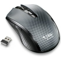 Shhhmouse i440 Silent Wireless Mouse for Laptop, Computer and PC, Carbon