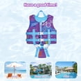 thumbnail image 3 of Kids Swim Vest,Float Swimsuit for Toddlers,Life Jacket with Adjustable Safety Strap，Summer Water Sport Swimming Training Surfing Assistance, 3 of 7