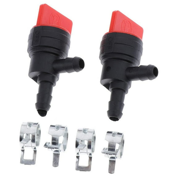 90 Degree Fuels Shut Cut Valves Petcock Plastic Fuels Switches For 494769 697944 Lawns Mower Accessories