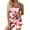 B Red, variant on Ladies Valentines Print Camisole Tank Top and Shorts Home Sleepwear Pajama Set 2 Piece Pajama Set for Women Loungewear Cozy Pajamas Pink S