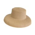 thumbnail image 2 of sunsanly Women Summer Sun Hat Flat Top Large Brim Sun Protection Hat Solid Color Lightweight Straw Hat Beach Vacation Hat, 2 of 8