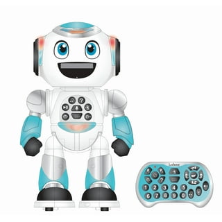  LEXIBOOK Powerman Max, Remote Control Walking Talking Toy Robot  STEM Programmable, Dances, Sings, Tells 10,000 Stories, 300+ Learning Quiz,  Shooting Discs and Voice Repeat for Kids 4+ ROB80US : Toys & Games