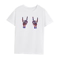 thumbnail image 3 of Camiseta para mujer, camiseta básica transpirable de verano para caminar, trabajo, regalo del día de San Valentín XL, 3 of 7