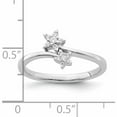 thumbnail image 2 of 14K White Gold Diamond Star Bypass Ring (Size 7) Made In India -Jewelry By Sweet Pea, 2 of 5