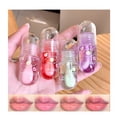 thumbnail image 1 of Set de brillo labial DENESTUP de 4 piezas con sabor a frutas e hidratante, 1 of 9