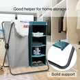 thumbnail image 2 of Foldable 3-in-1 Laundry Hamper with 4 Layer Storage Removable Rack, X-Frame Clothes Laundry Basket Sorting Bags Organizer, 2 of 6