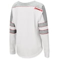 thumbnail image 3 of Women's Colosseum White Oklahoma Sooners Trey Dolman Long Sleeve T-Shirt, 3 of 4