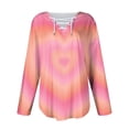 thumbnail image 5 of gakvbuo Plus Size Pullover Sweaters For Women Long Sleeve Sweatshirts Fall Tunic Tops Women's Printed Loose T-shirt Long Sleeves Blouse V-Neck Casual Tops, 5 of 5