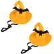 thumbnail image 1 of Disfraces de Halloween, Sombrero de Bruja Amarillo para Mascotas con diseño de araña para Gatos y Perros pequeños Accesorios para Sombreros 2 Piezas(Estilo murciélago) oso de fresa Electrónica, 1 of 5