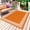 White Orange, variant on Turquoise Outdoor Rug 3x5 Ft - Reversible Patio Rug Outdoor Camping Rugs, Geometric Boho Ethnic Tile Chic Monochrome Washable Indoor Outdoor Area Rugs, Non-Slip Outdoor Carpet Runner for Deck/Porch