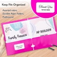 thumbnail image 4 of BAZIC 2 Pockets Paper Folder, Laminated Portfolio 3 Hole Punched, 48-Pack, 4 of 7