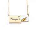 thumbnail image 1 of Instrument Guitar Mexicon Element Illustration Letter Envelope Necklace Pendant Jewelry, 1 of 3