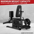 thumbnail image 4 of Hip Abductor & Adductor Machine – Home Gym – 6-Level Adjustable Gear – 4-Position Backrest – Professional Strength Training – Black, 4 of 7