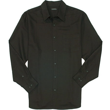 George - Big Men's Linen-Blend Dress Shirt